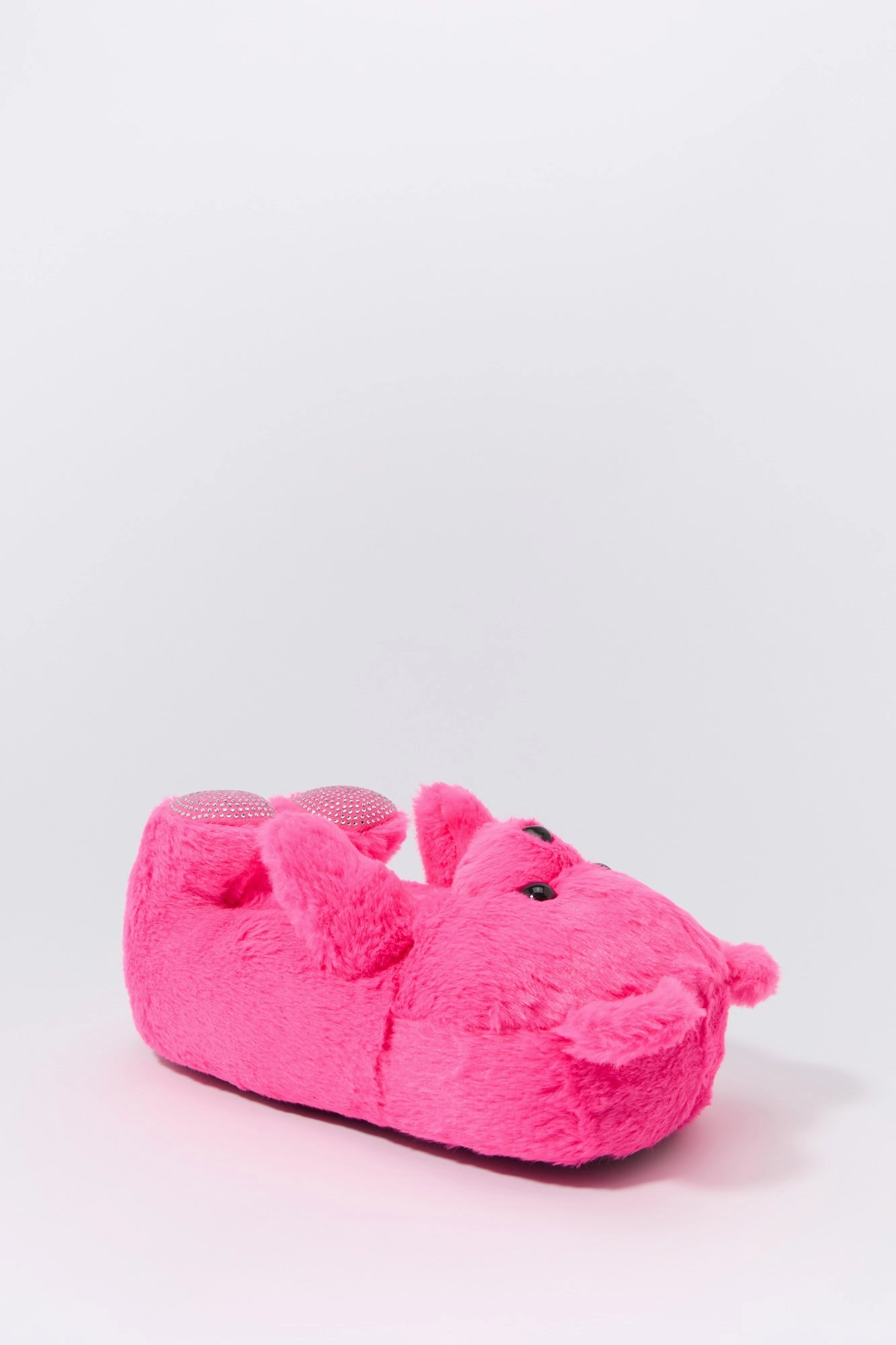 3D Rhinestone Teddy Bear Slippers