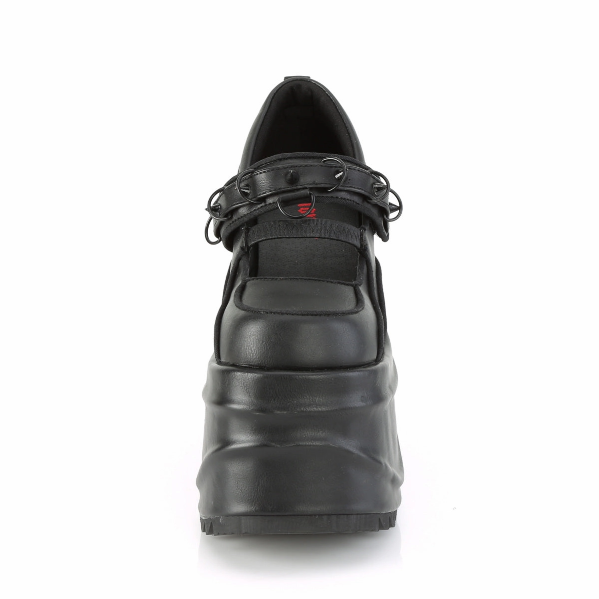 6 Inch Wedge Platform WAVE-48 Black