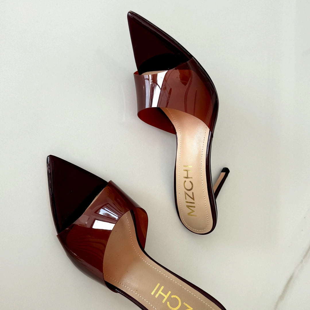 *Marisol - PVC Pointed-toe Mules