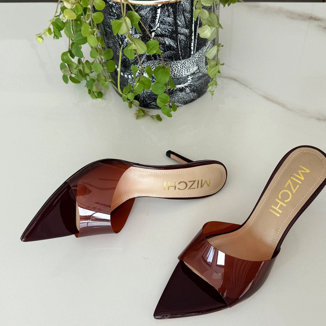 *Marisol - PVC Pointed-toe Mules