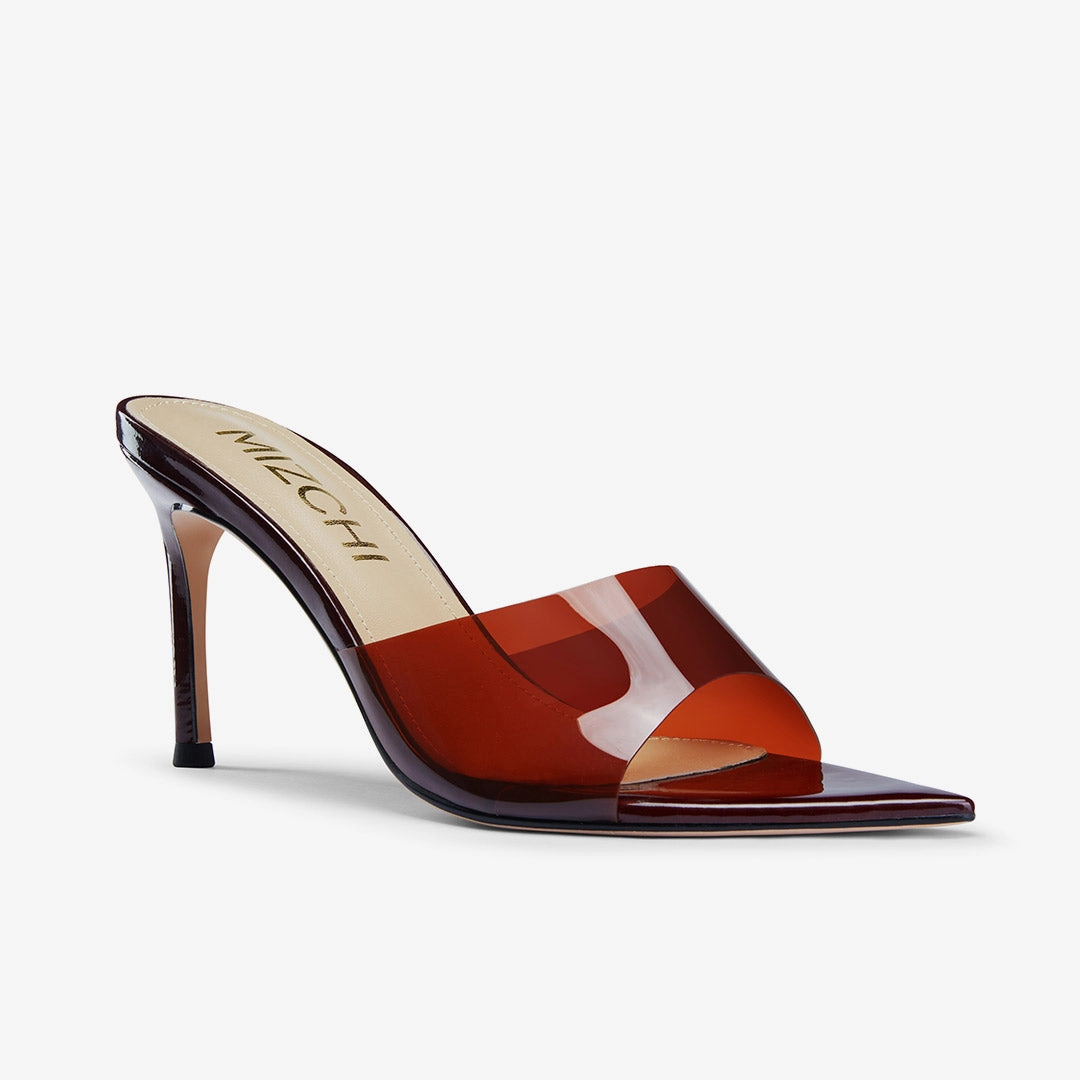 *Marisol - PVC Pointed-toe Mules