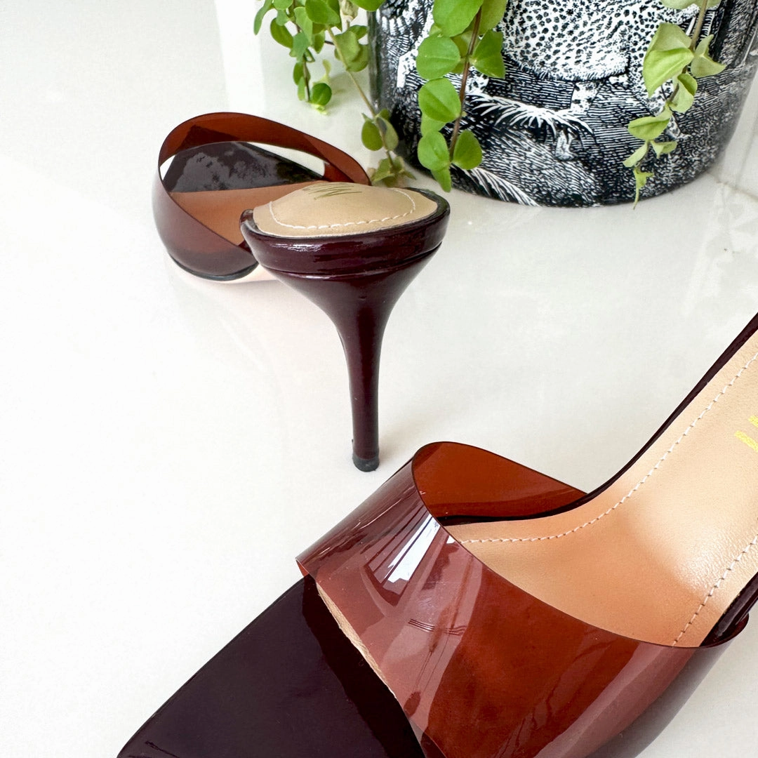 *Marisol - PVC Pointed-toe Mules