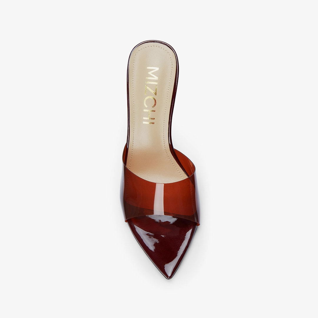 *Marisol - PVC Pointed-toe Mules