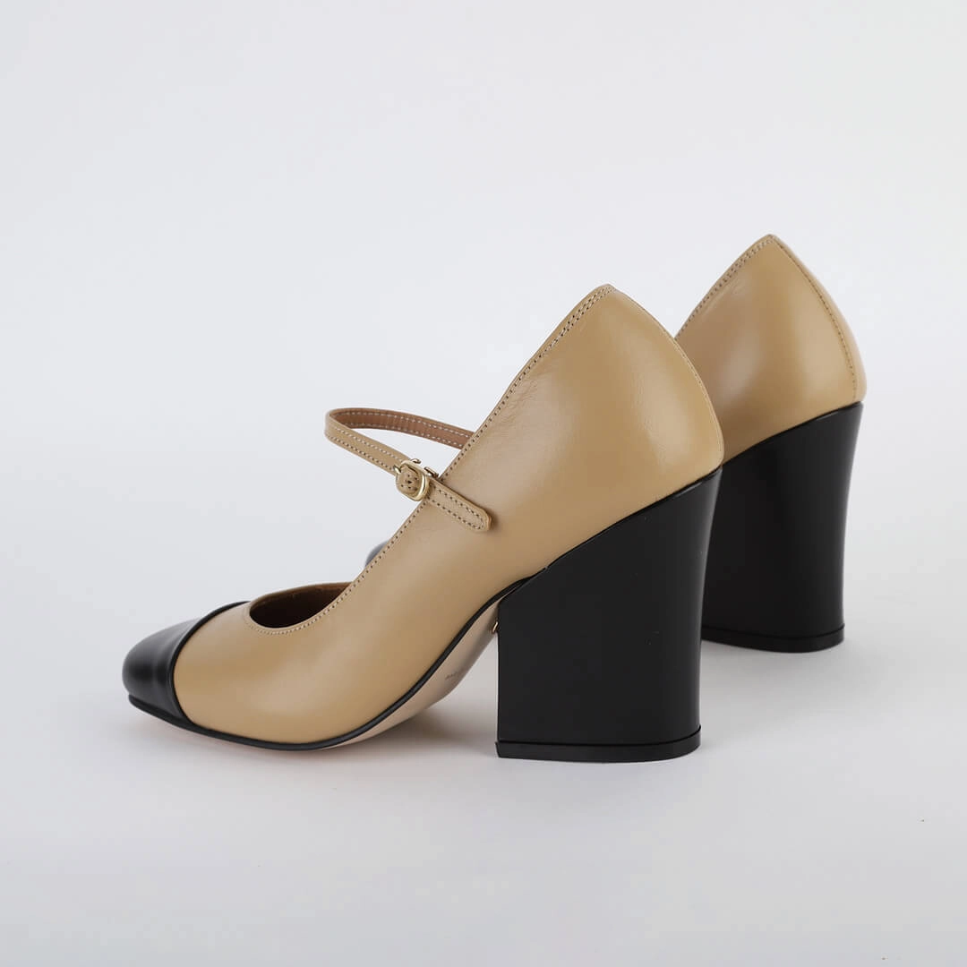 *ROXY - beige, 8cm size UK 2