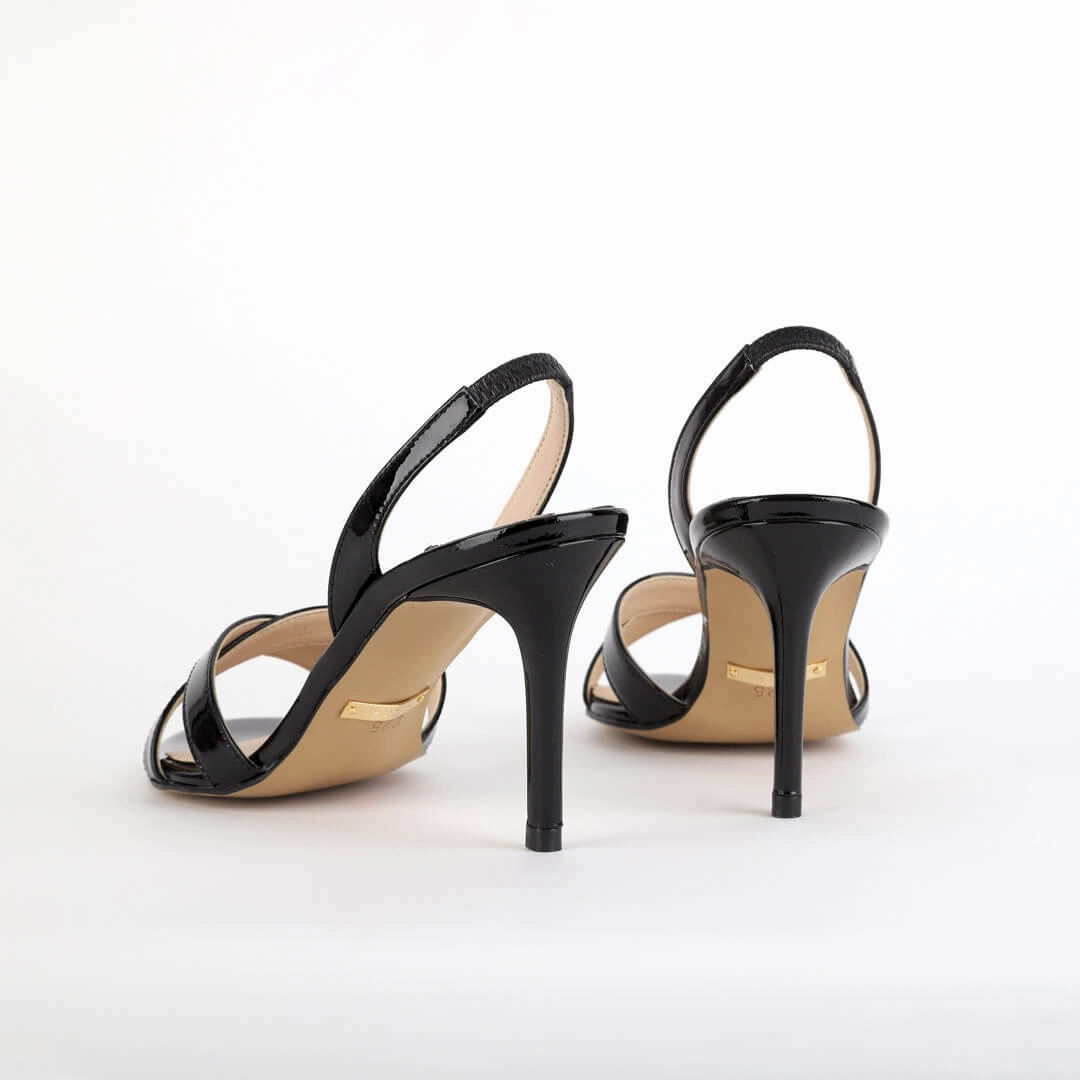 *UK size 13 - TWIGGY - black, 8cm