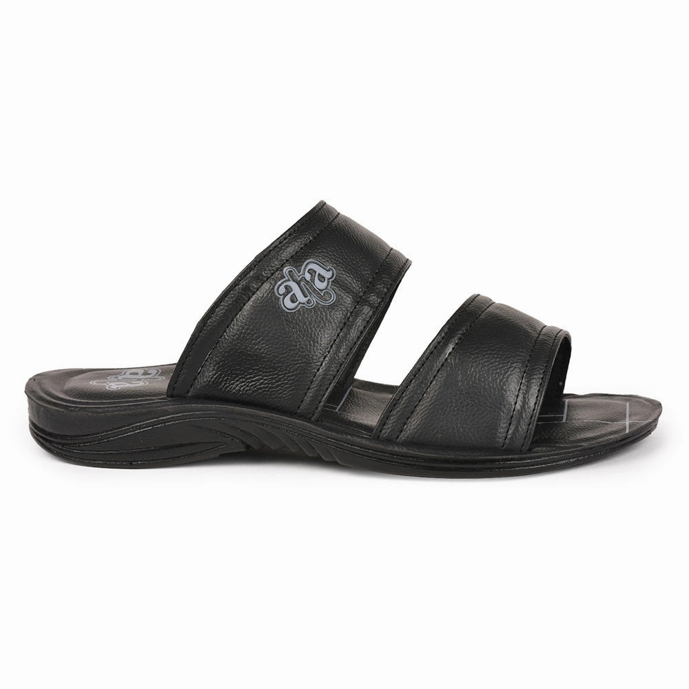 A-HA By Liberty GHD-50 Casual Black Slipper For Men