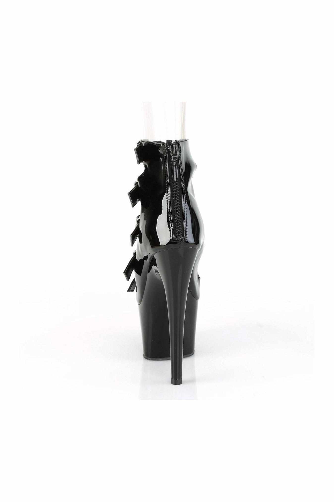 ADORE-700-33 Exotic Ankle Boot | Black Patent