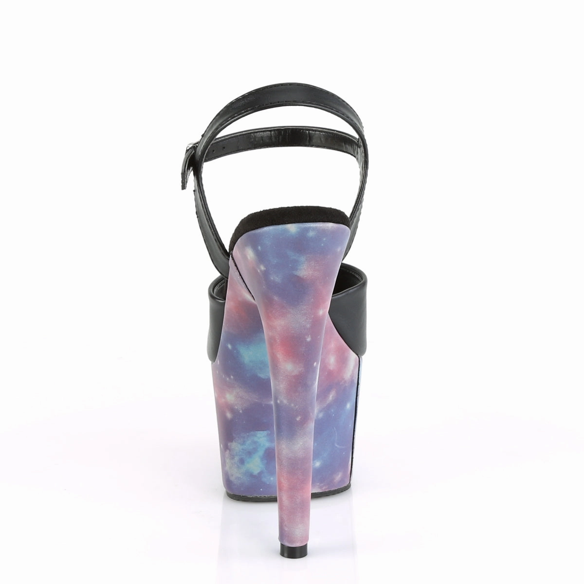 ADORE-709REFL  Black Faux Le/Purple-Blue Reflective