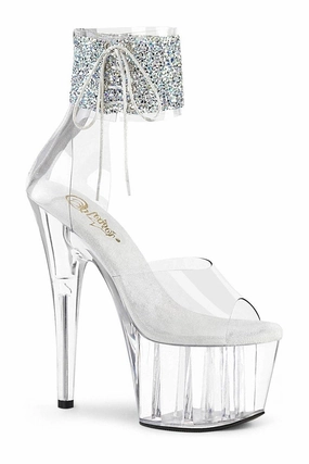 ADORE-724RS-02 Exotic Sandal | Clear Vinyl