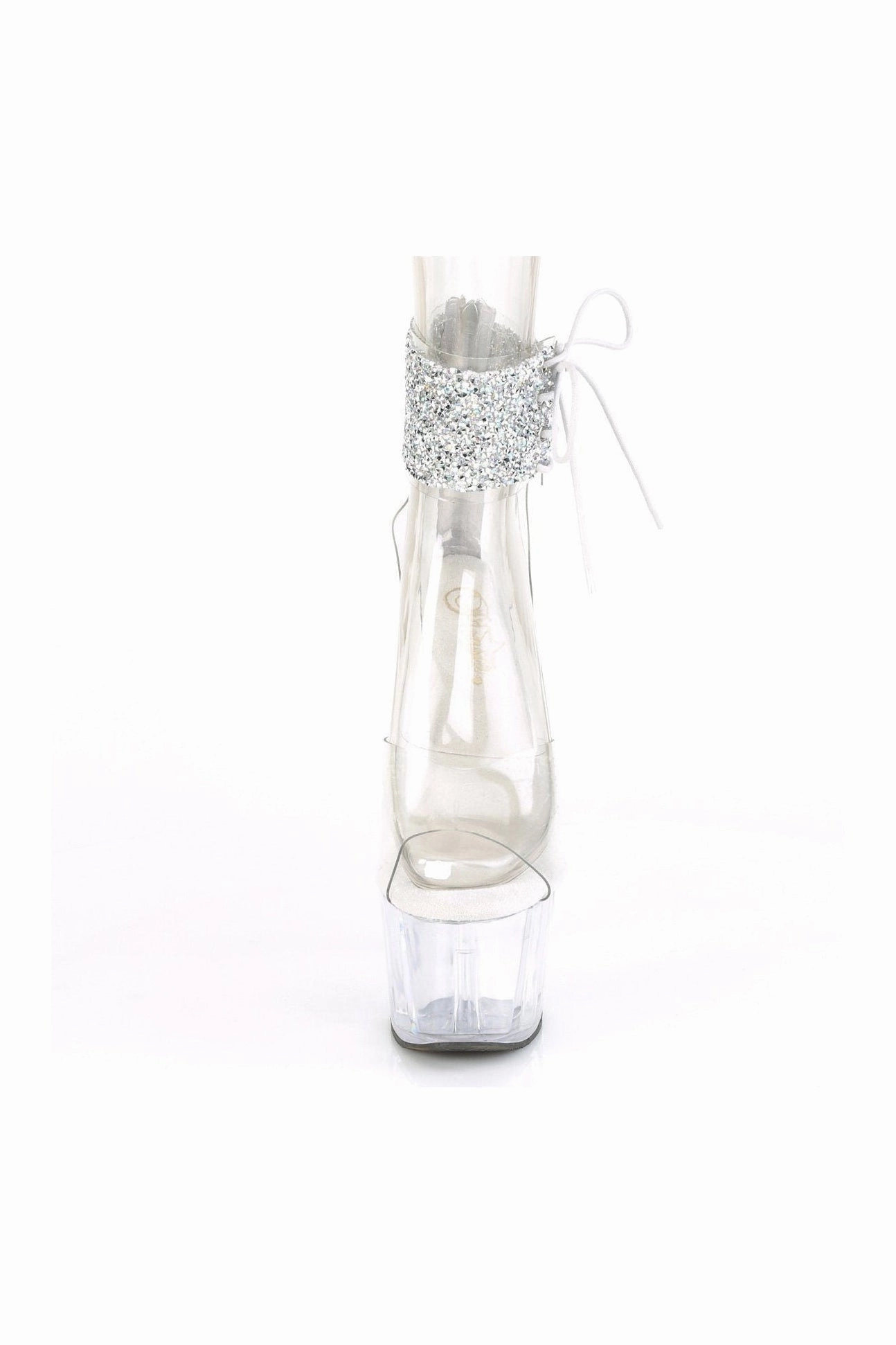 ADORE-724RS-02 Exotic Sandal | Clear Vinyl