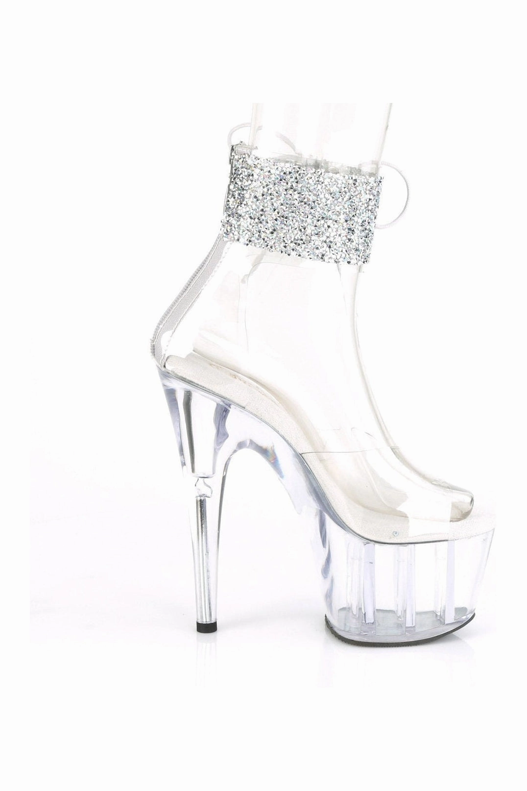 ADORE-724RS-02 Exotic Sandal | Clear Vinyl