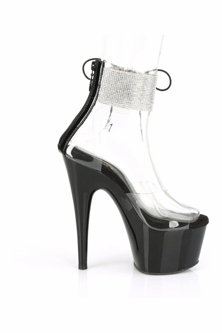 ADORE-724RS Exotic Sandal | Clear Vinyl