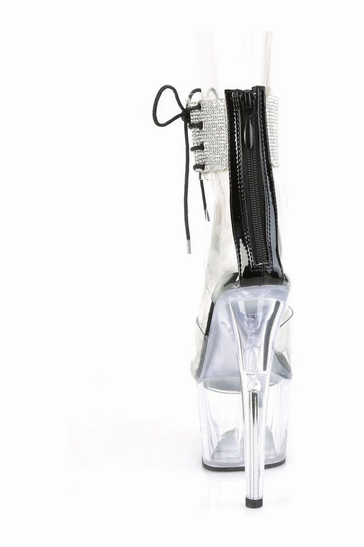 ADORE-724RS Exotic Sandal | Clear Vinyl