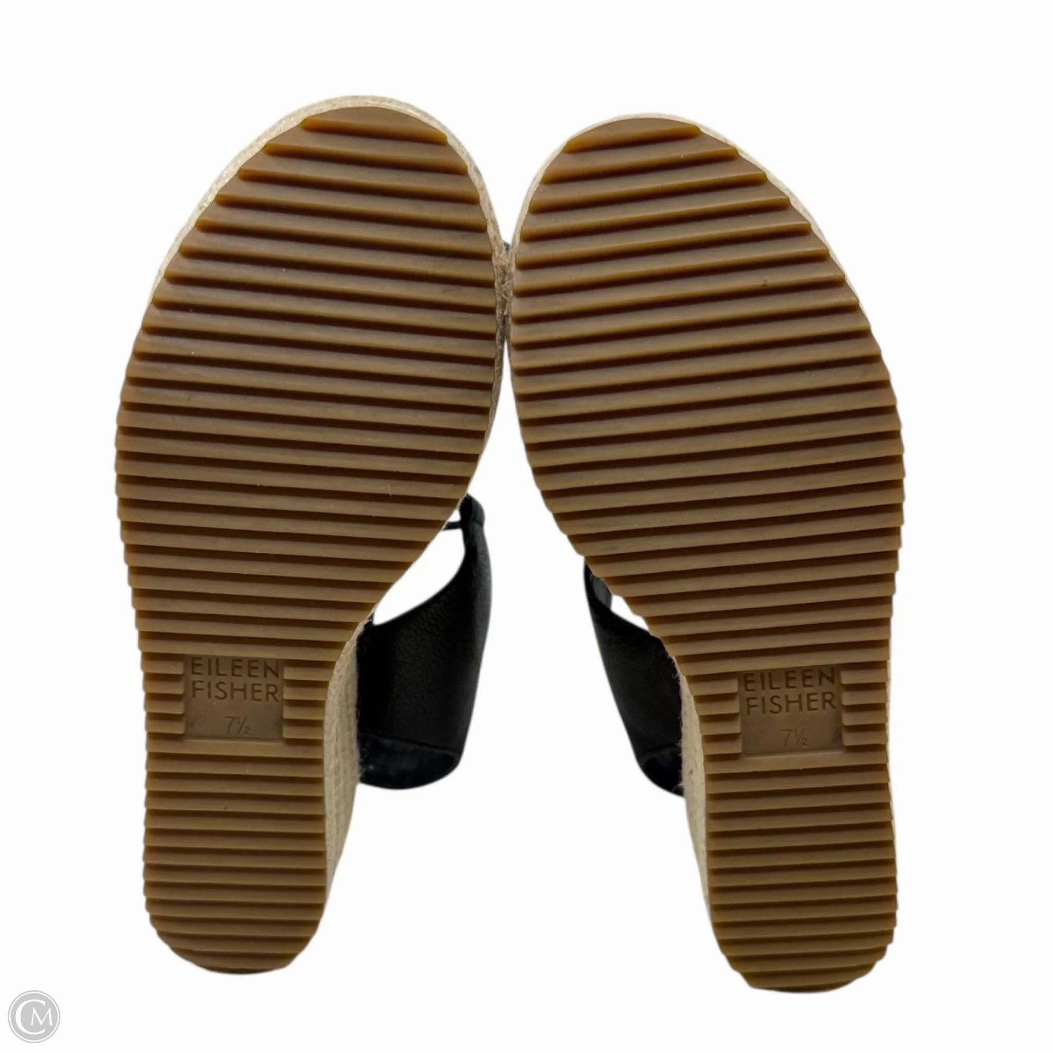 Agnes Wedge Espadrilles By Eileen Fisher In Black, Size: 7.5