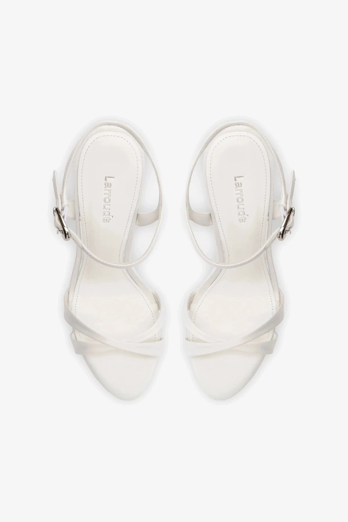 Angelina Sandal In White Satin