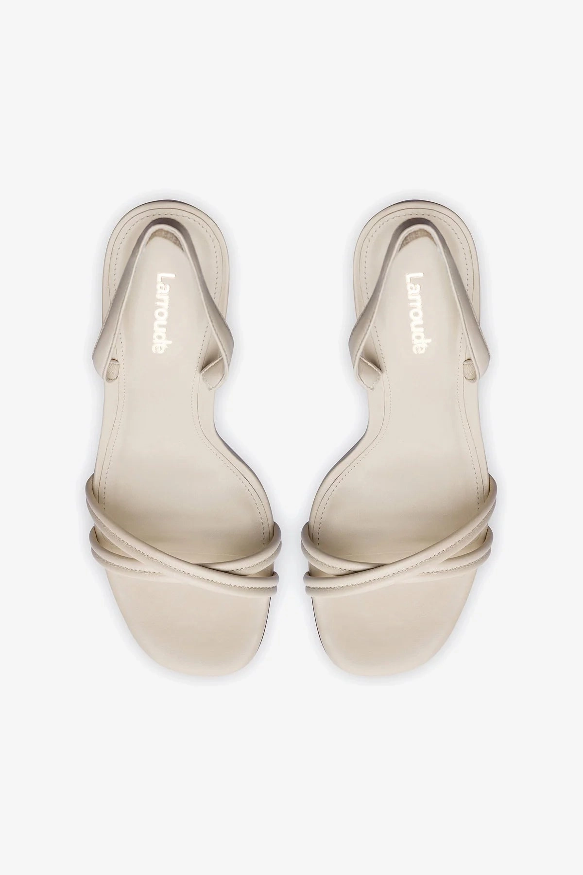 Annie Sandal In Ivory Leather