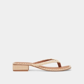 BARTY SANDALS LT NATURAL RAFFIA