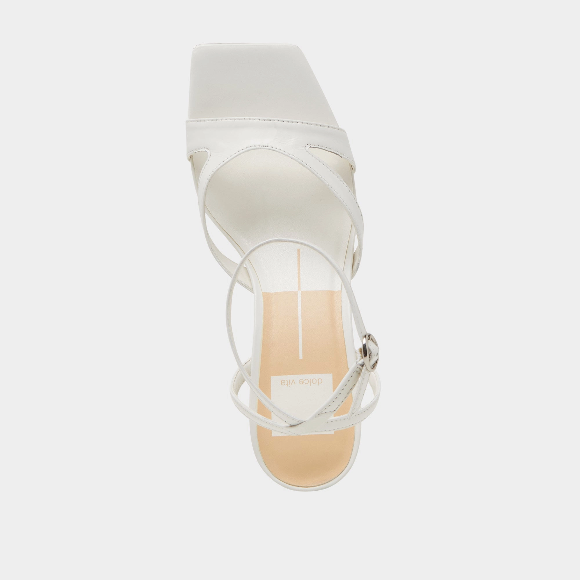 BECKI HEELS TRUE WHITE LEATHER
