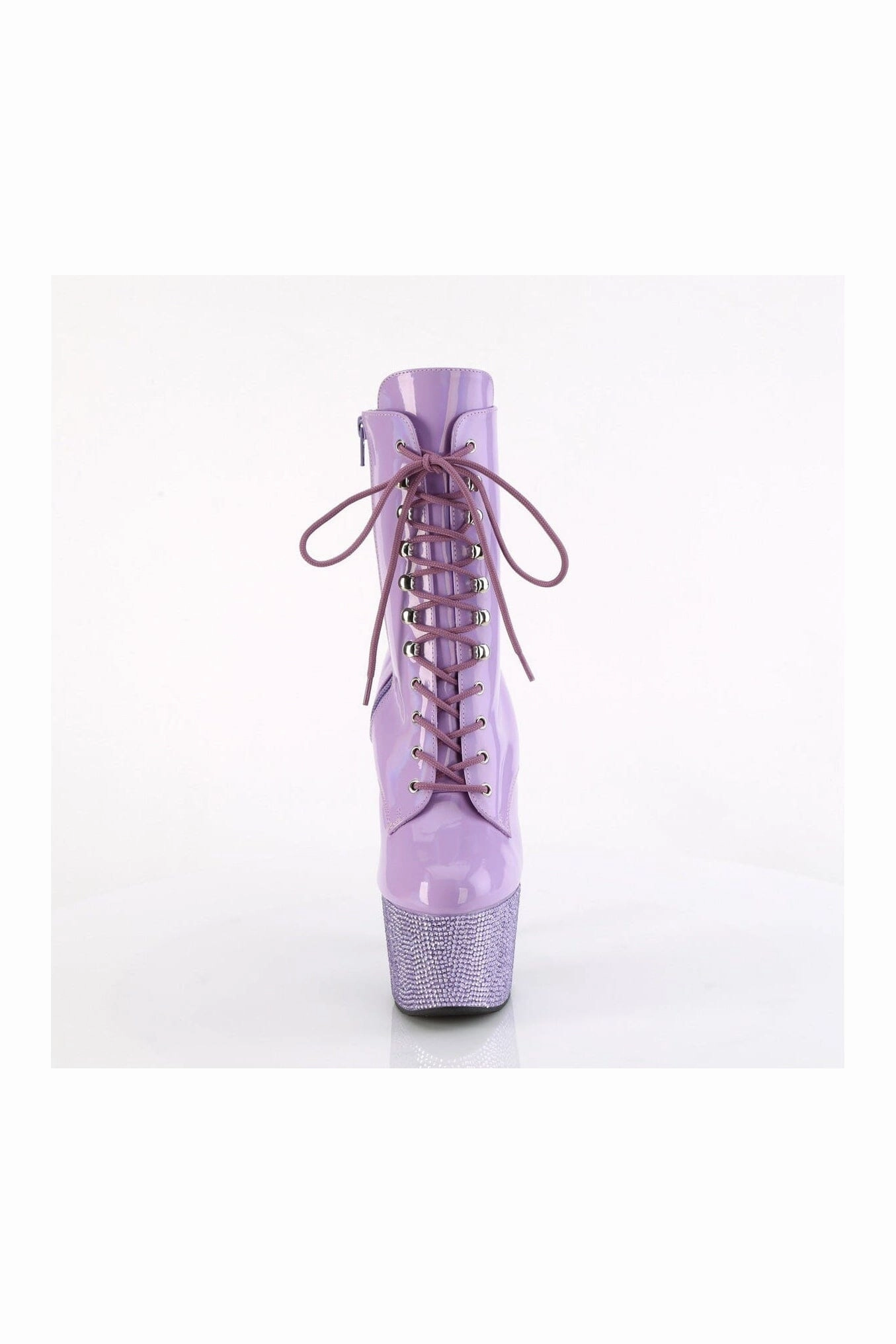 BEJEWELED-1020-7 Purple Patent Ankle Boot
