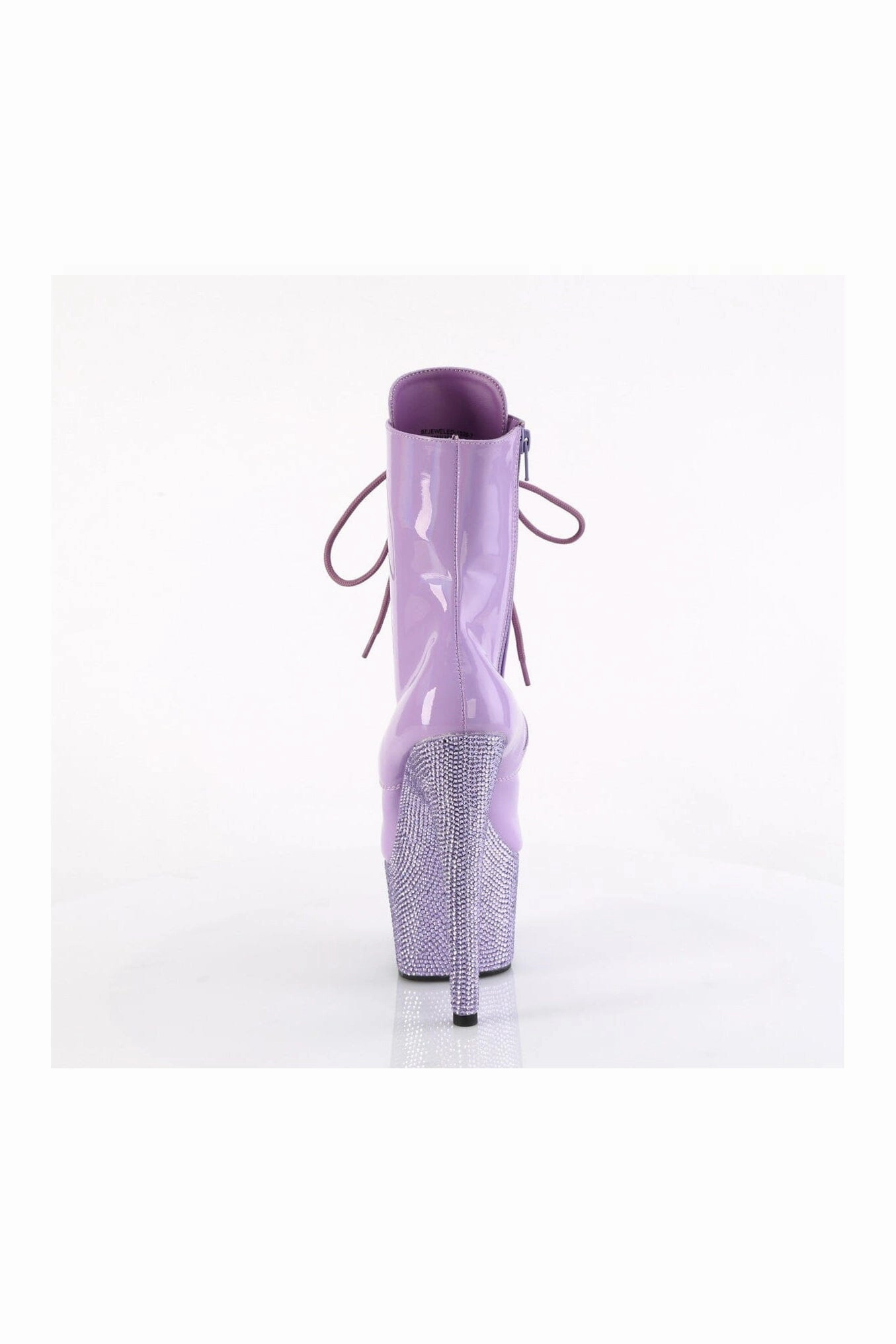 BEJEWELED-1020-7 Purple Patent Ankle Boot