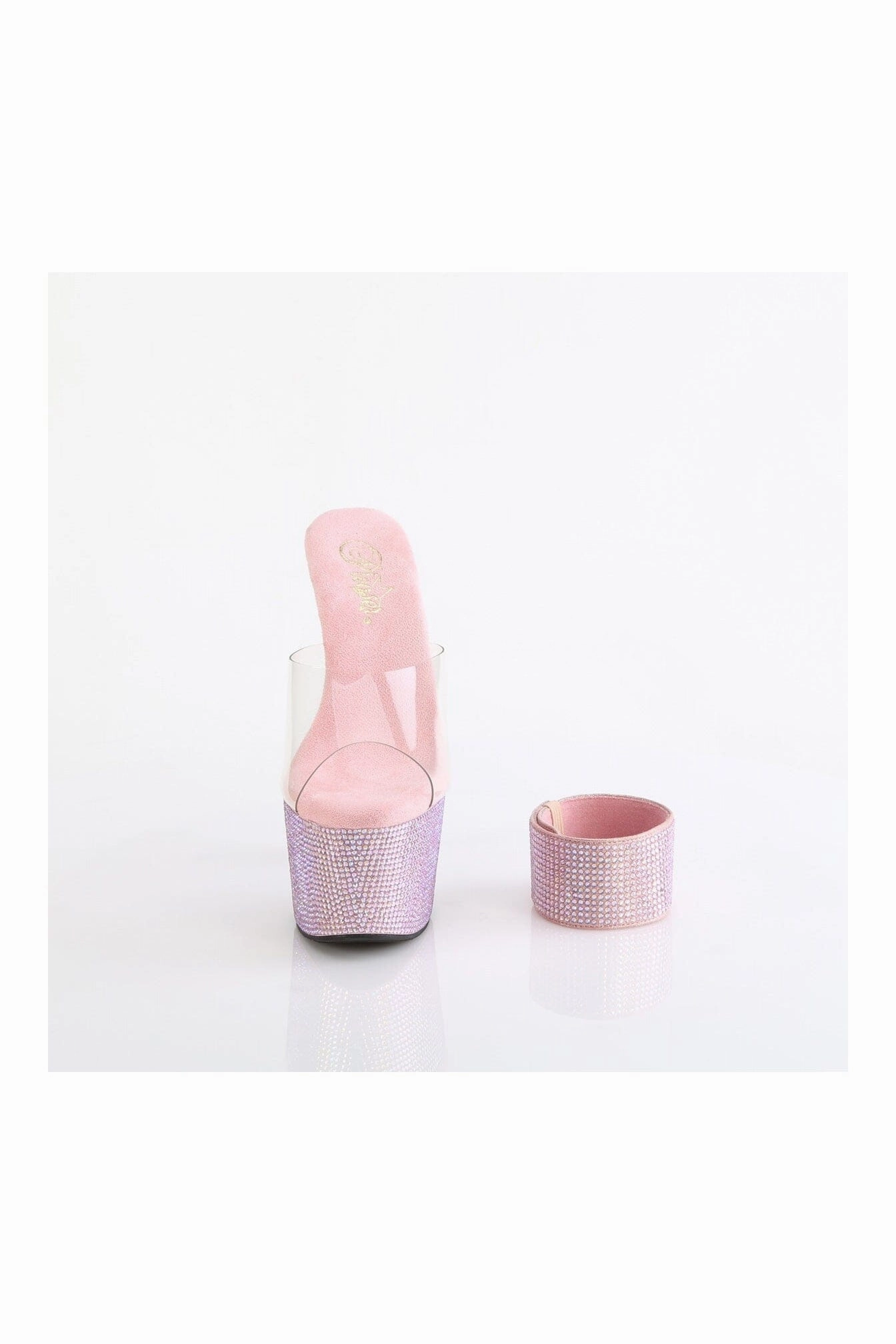 BEJEWELED-712RS Clear Vinyl Slide