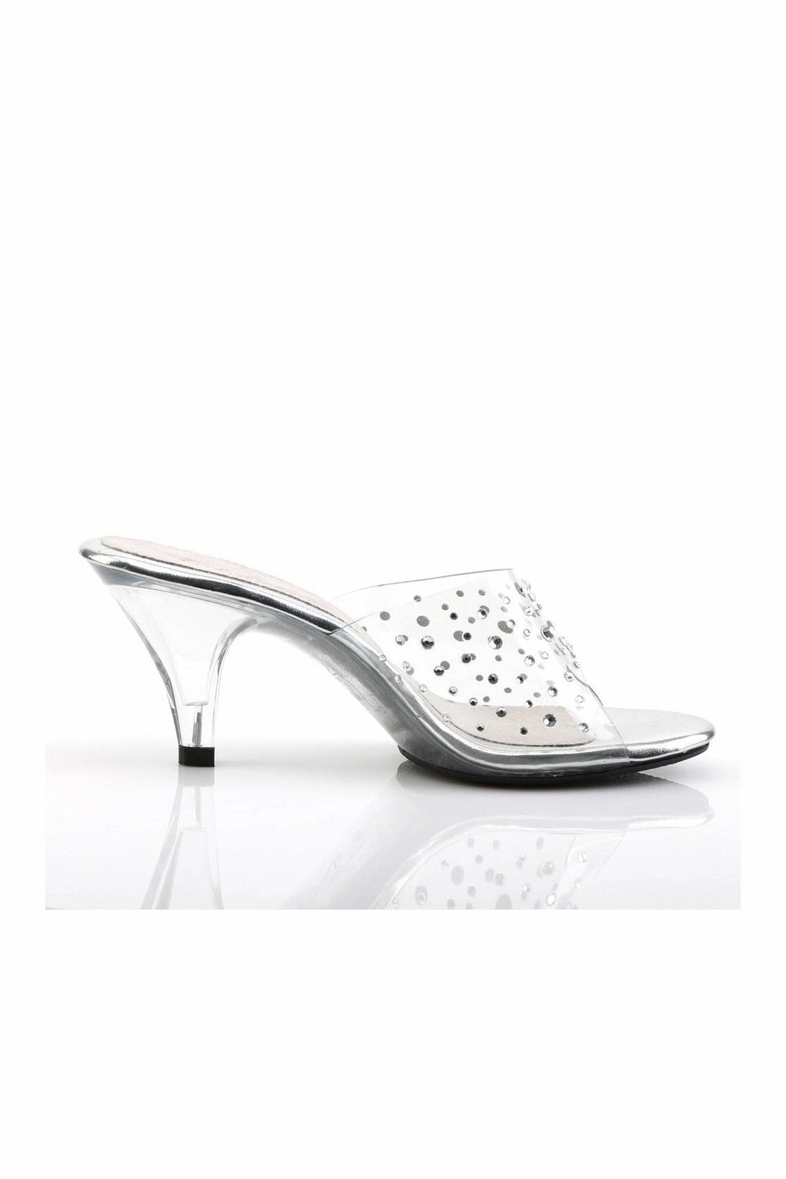 BELLE-301RS Bootie | Clear Vinyl