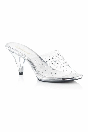 BELLE-301RS Bootie | Clear Vinyl