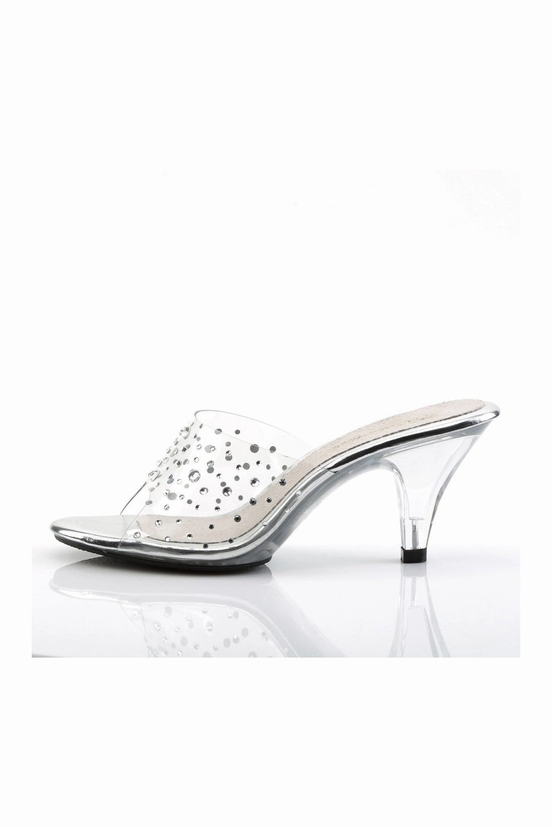 BELLE-301RS Bootie | Clear Vinyl