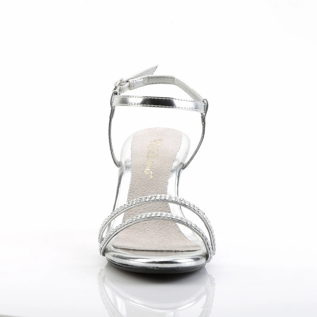 BELLE-316  Silver Metallic Pu/Clear