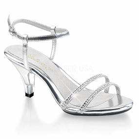 BELLE-316  Silver Metallic Pu/Clear