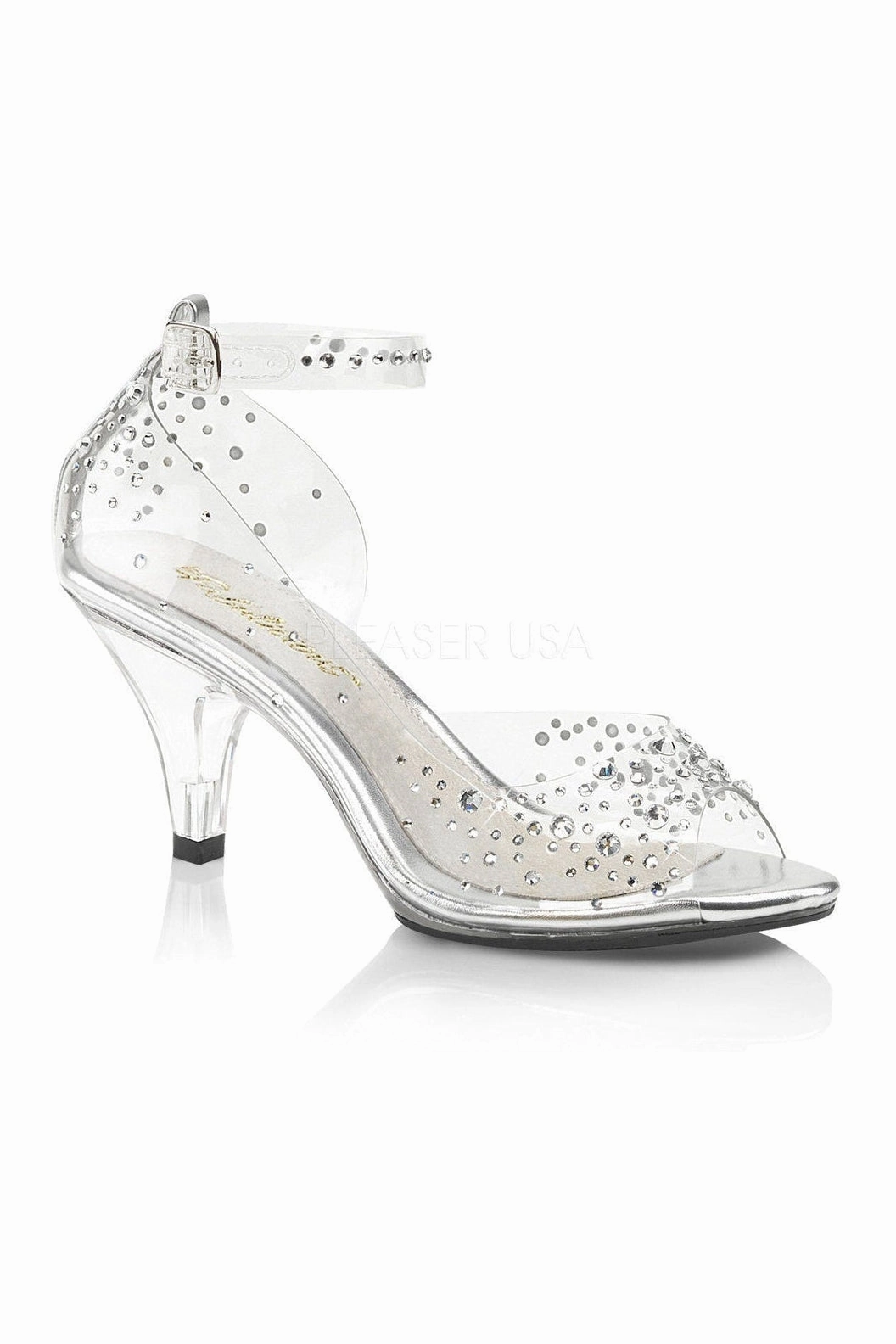 BELLE-330RS Sandal | Clear Vinyl