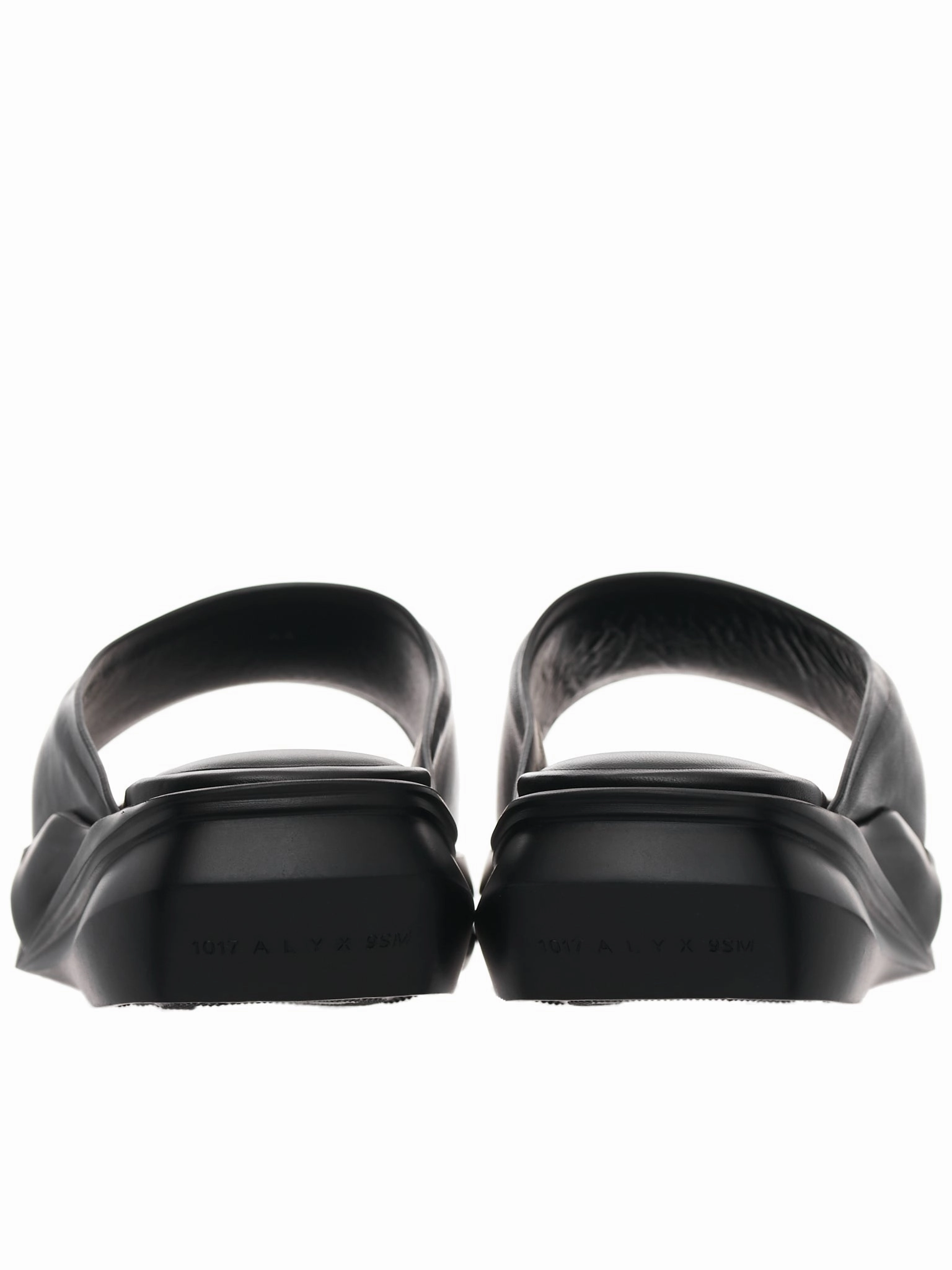 Black Leather Mono-Slide (AAMSL0004LE01-BLACK)