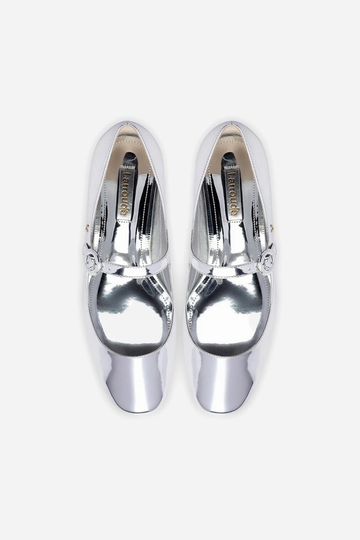 Blair Ballet Flat In Silver Specchio