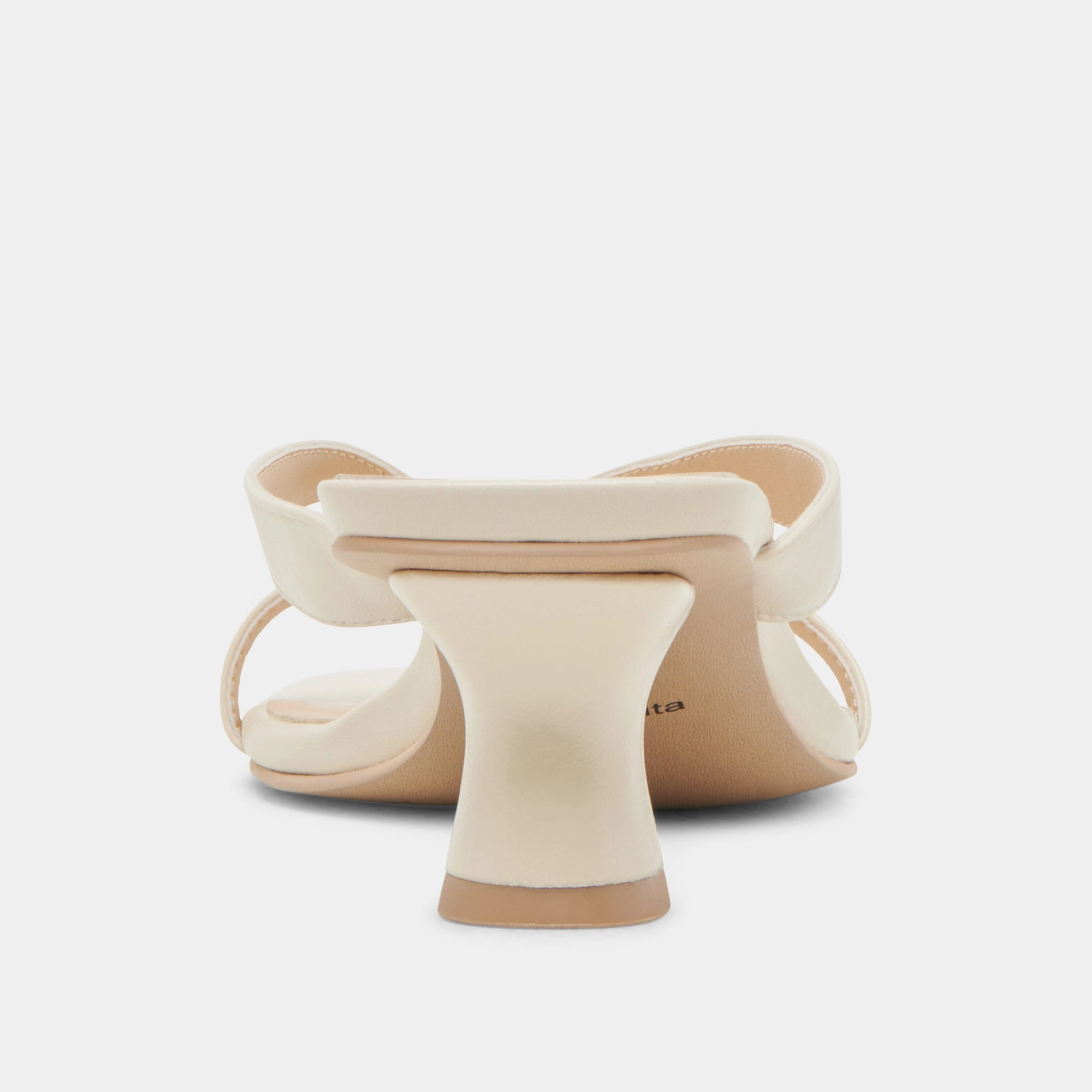 BREVEL WIDE HEELS OFF WHITE LEATHER