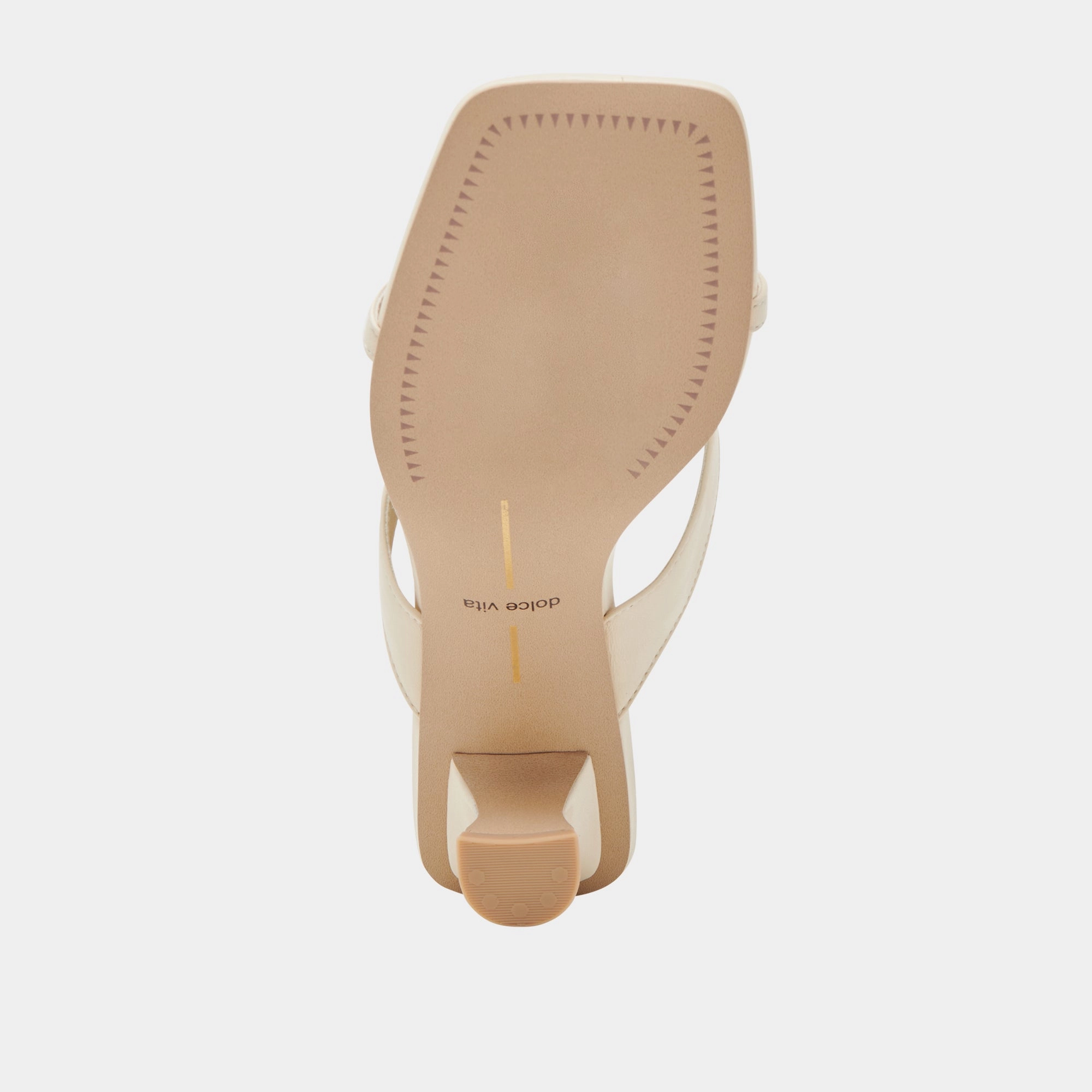 BREVEL WIDE HEELS OFF WHITE LEATHER