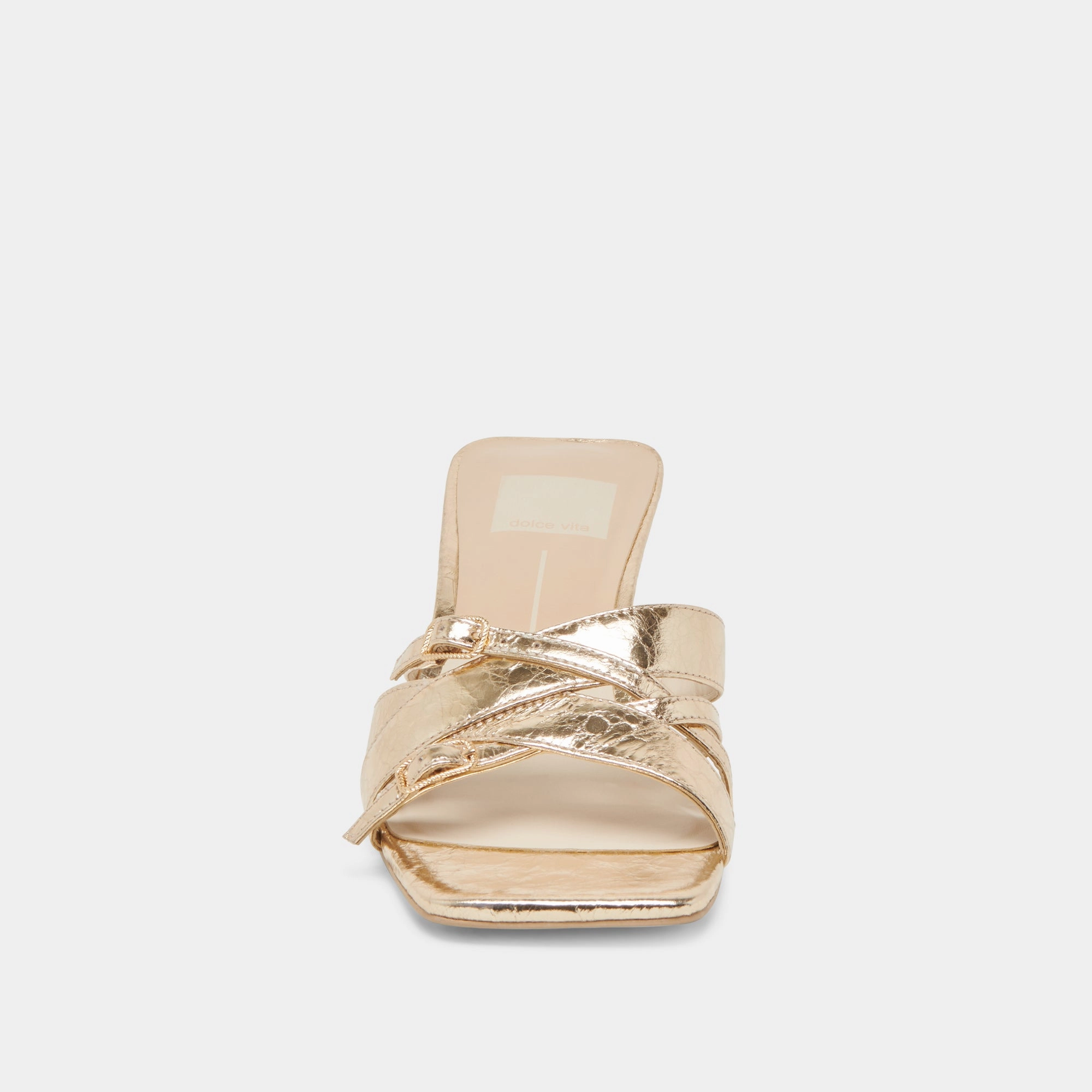 BRYANT HEELS GOLD DISTRESSED LEATHER