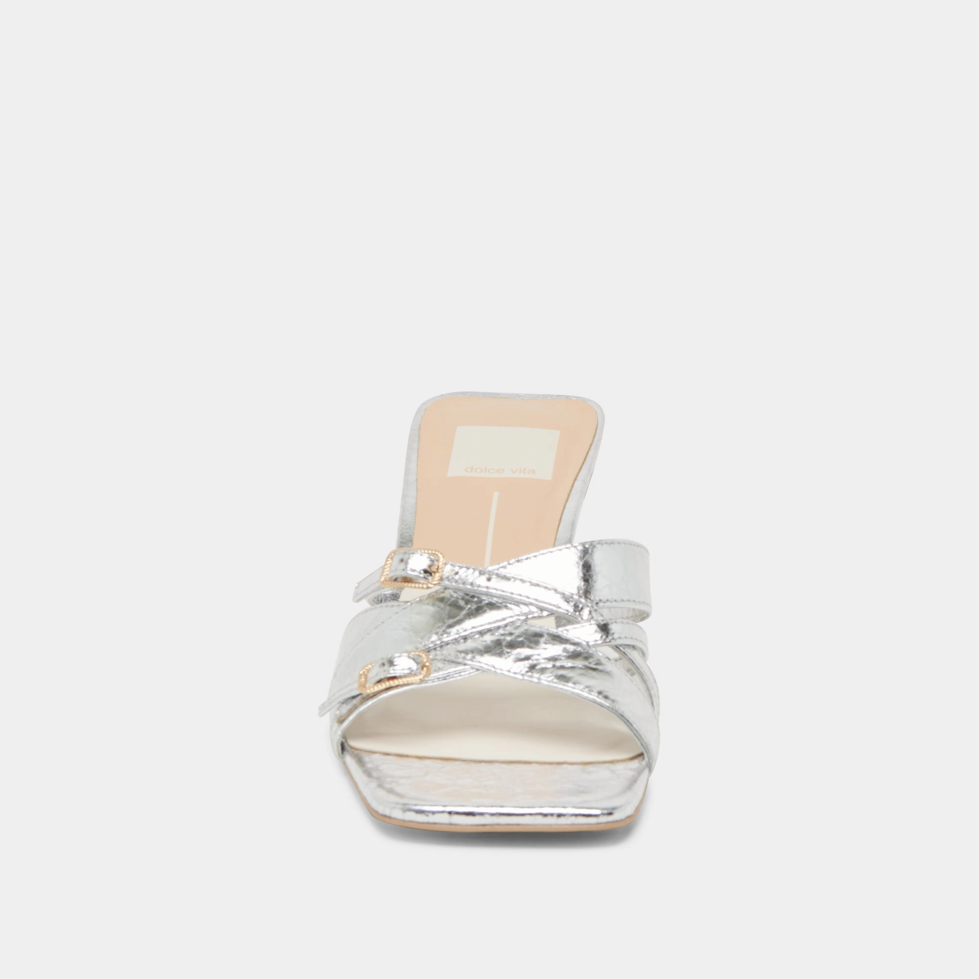 BRYANT HEELS SILVER DISTRESSED LEATHER