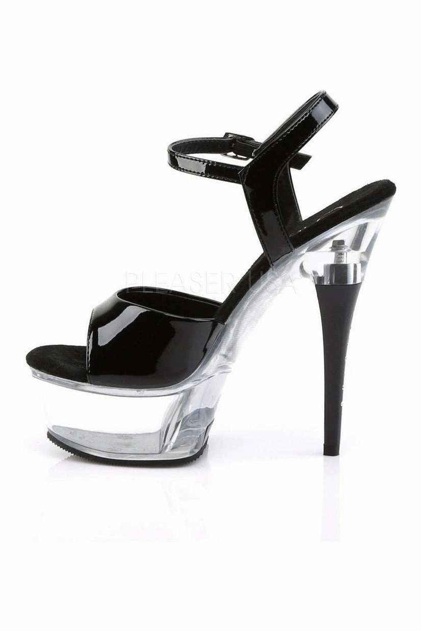 CAPTIVA-609 Platform Slide  | Black Patent