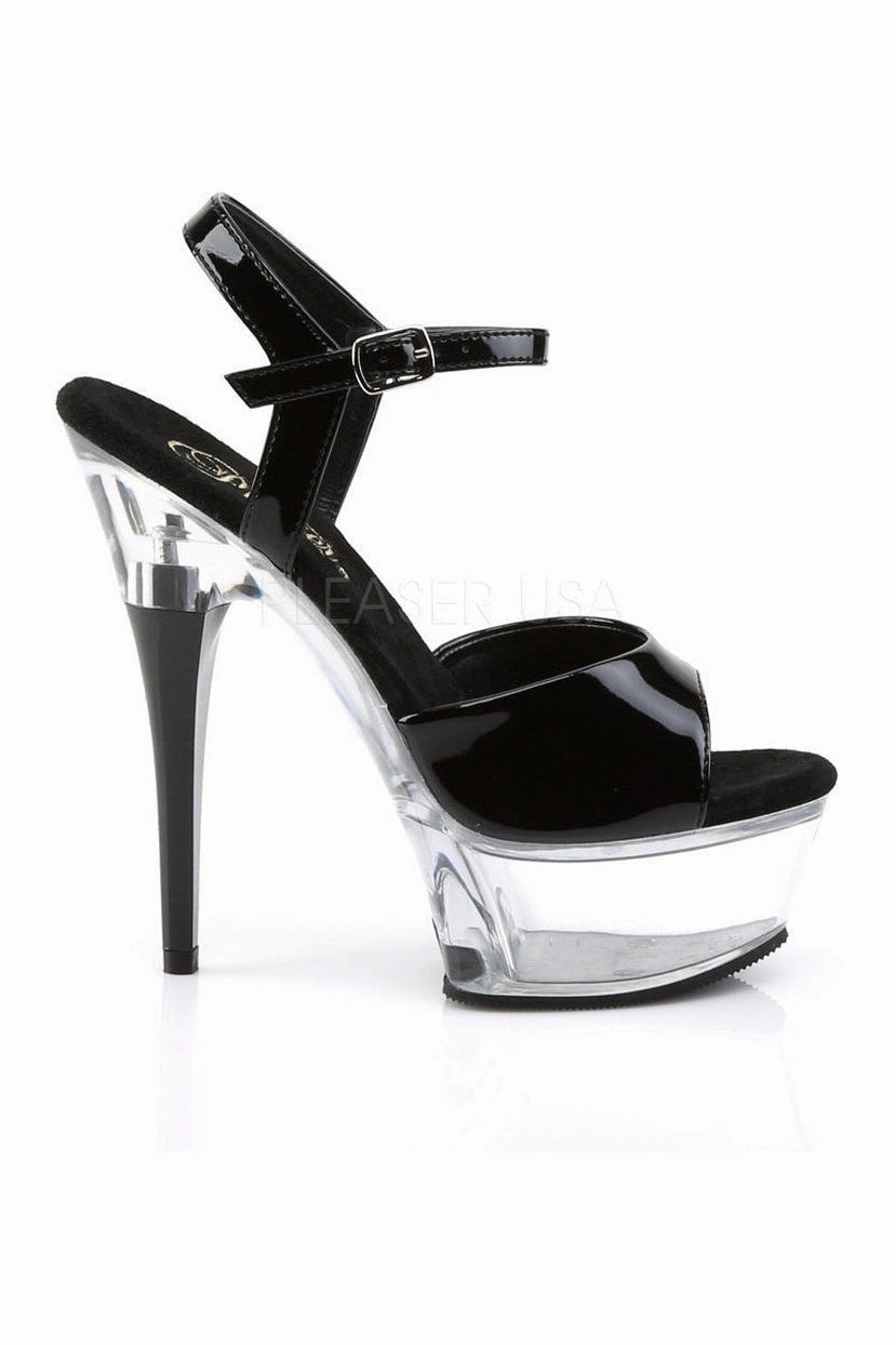 CAPTIVA-609 Platform Slide  | Black Patent