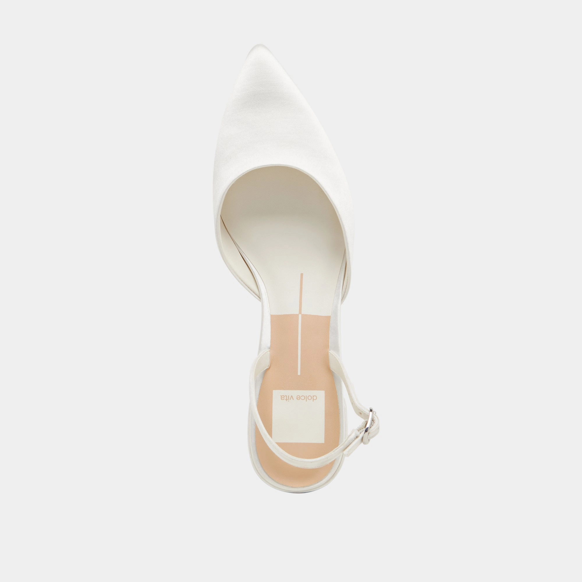 CAREL HEELS TRUE WHITE SATIN