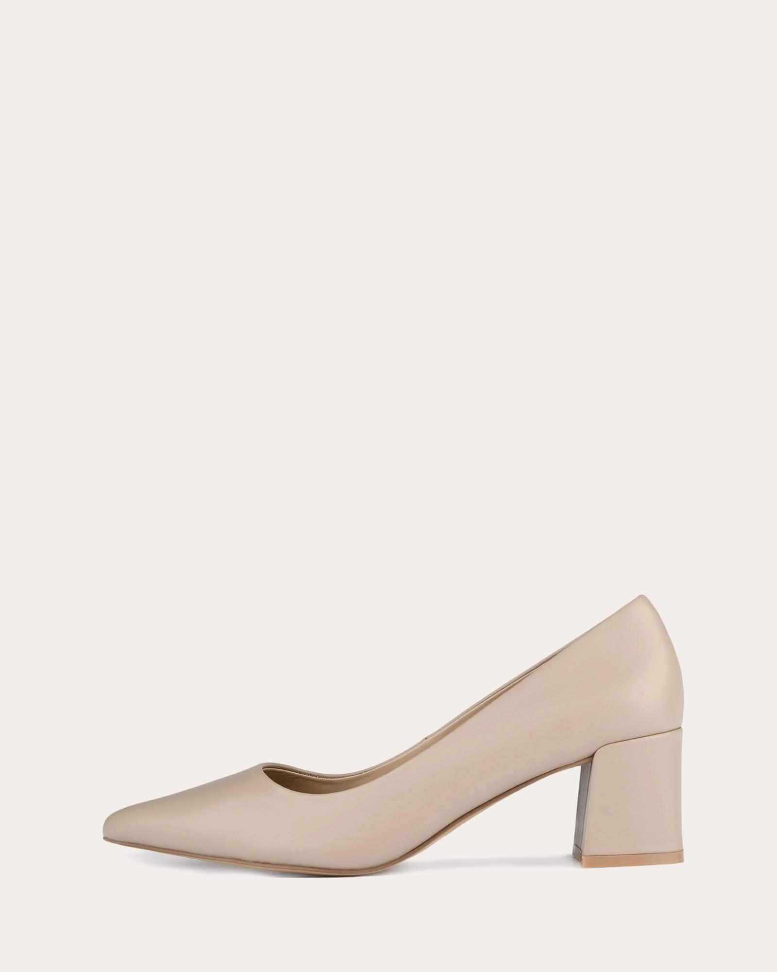 CARRINGTON LOW HEELS TAUPE LEATHER