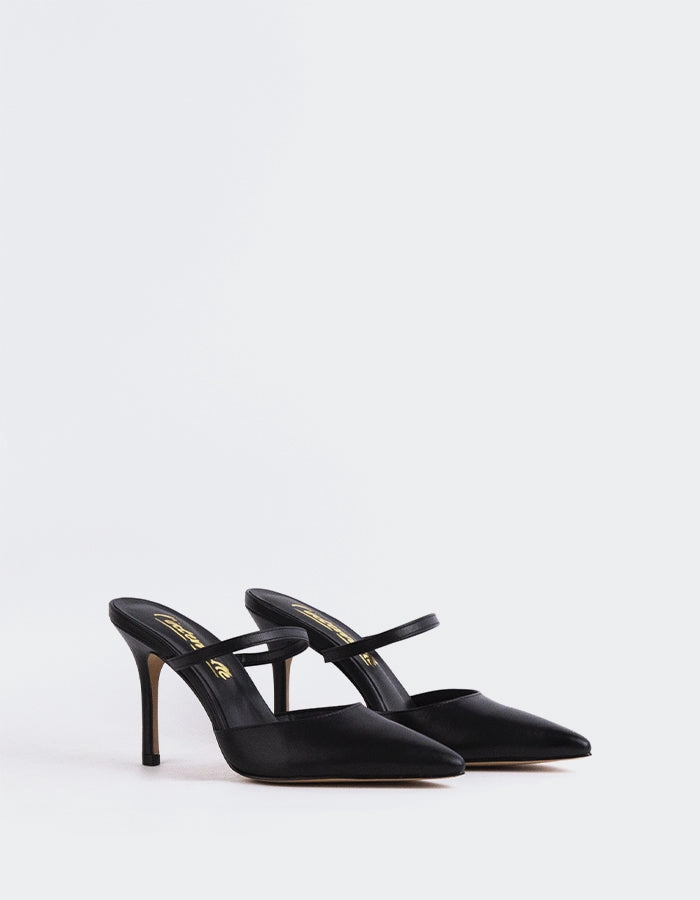 Celandine Black Leather