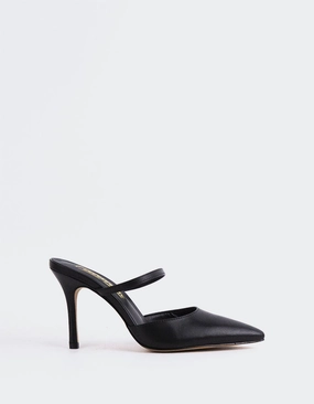 Celandine Black Leather