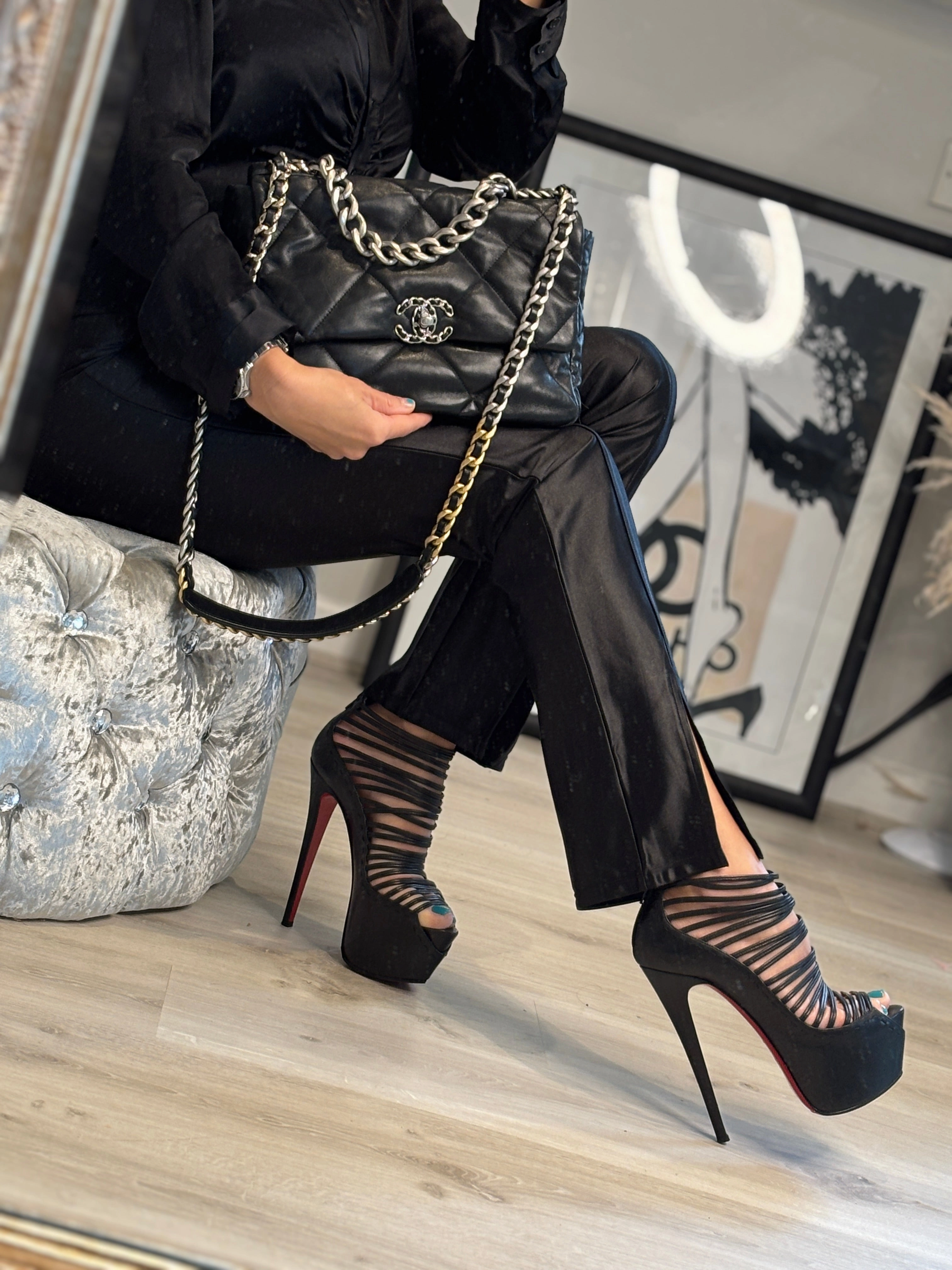 Christian Louboutin Zoulou Strappy Platform Heels 39 UK6 - Preloved