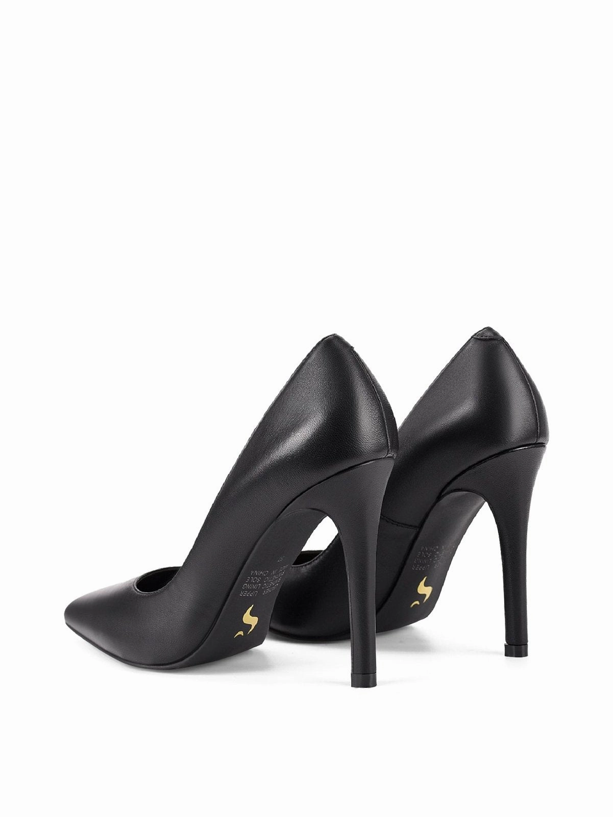 Circa Stiletto Pumps - Black Leather