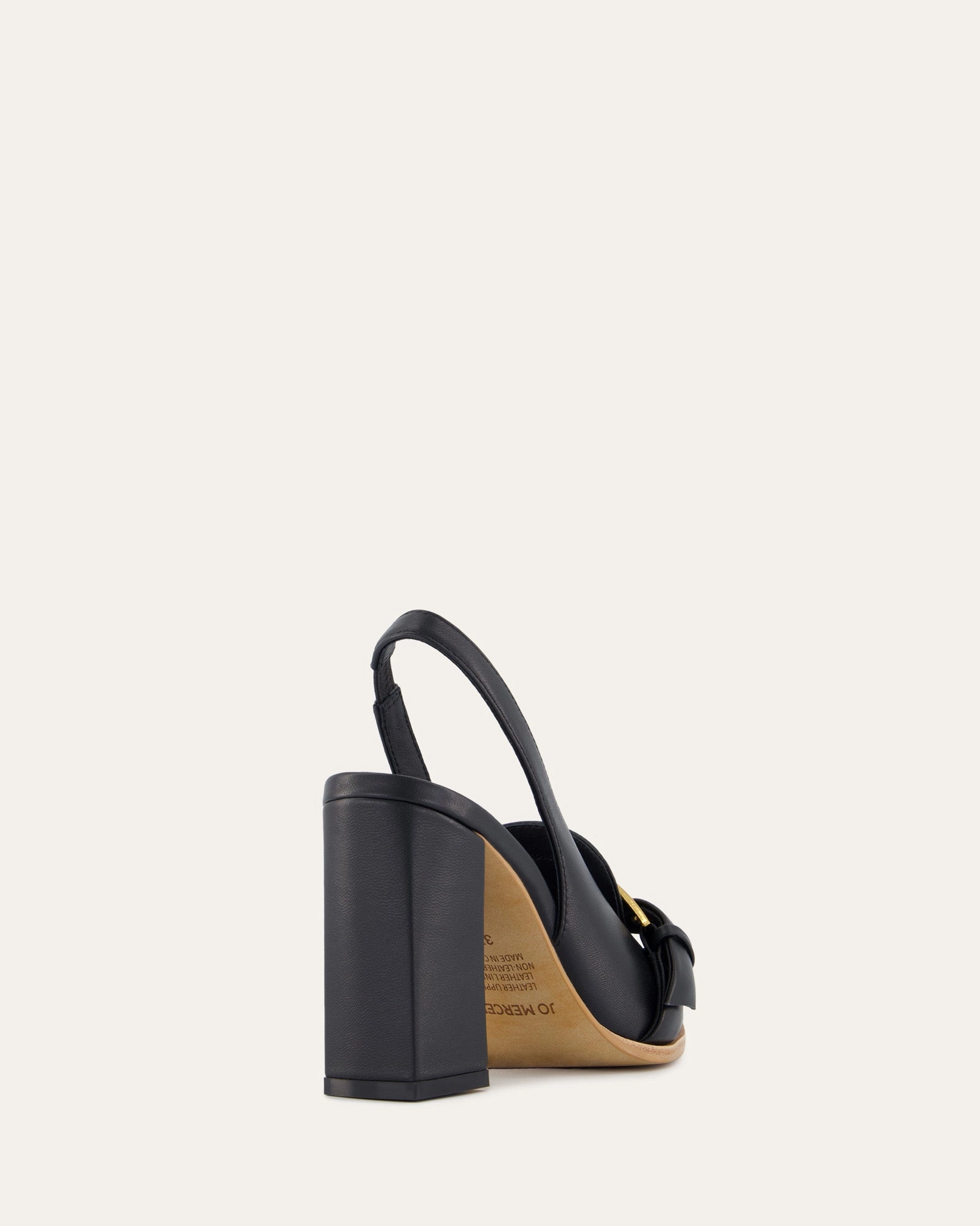 CODIE HIGH HEELS BLACK LEATHER
