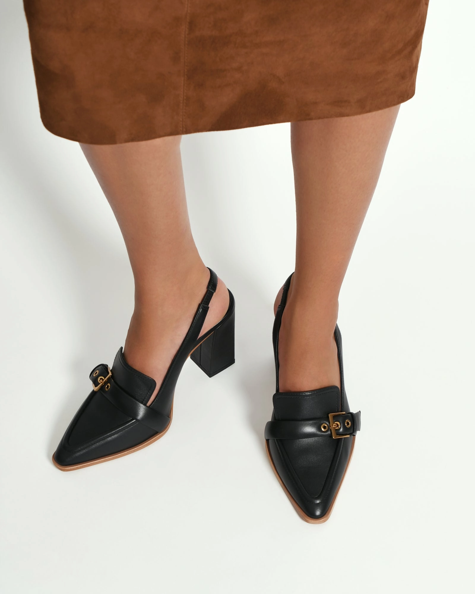 CODIE HIGH HEELS BLACK LEATHER