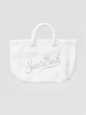 Colette Bag in White Canvas