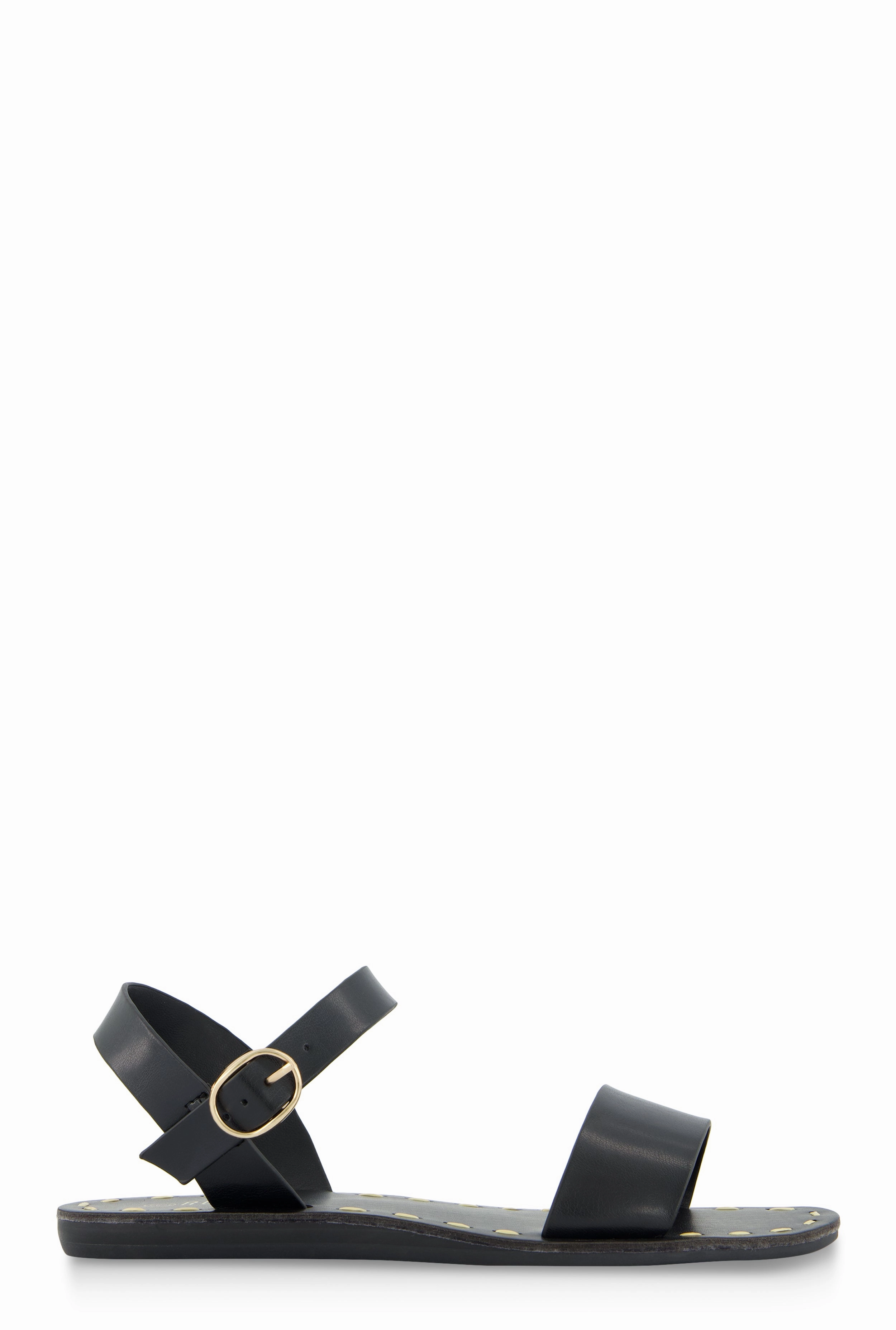 Contrast Stitch Ankle Strap Sandals