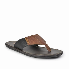 Coolers Casual Tan Slippers For Men AVN-13 By Liberty